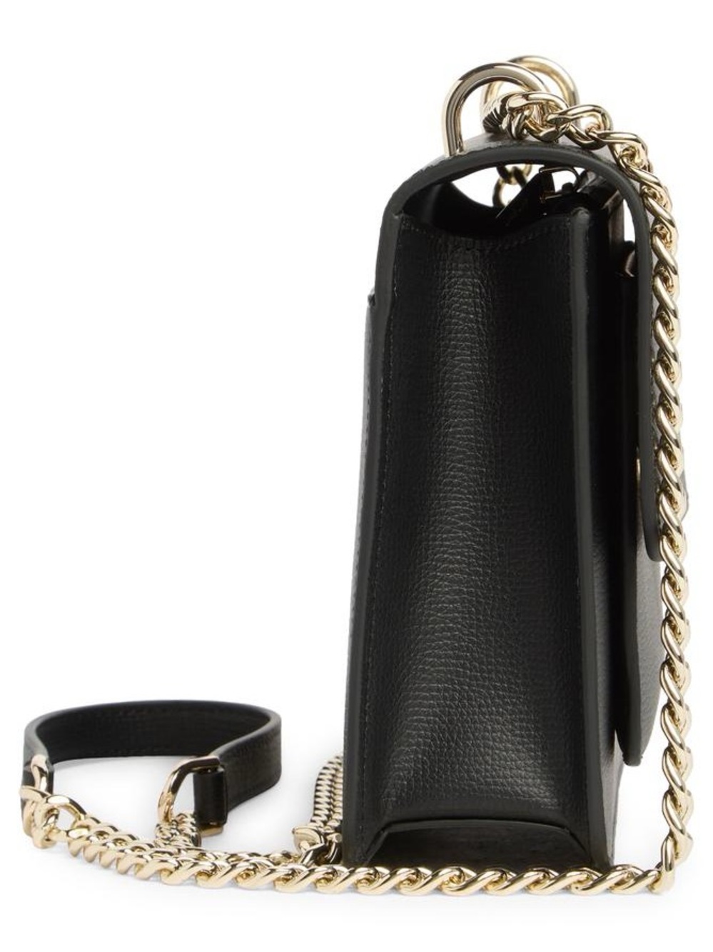 kate spade Black Leather Crossbody with Gold Chain - Picture 6 of 9